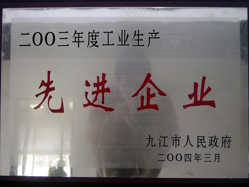 工業(yè)生產(chǎn)先進(jìn)企業(yè)（江西亞東）