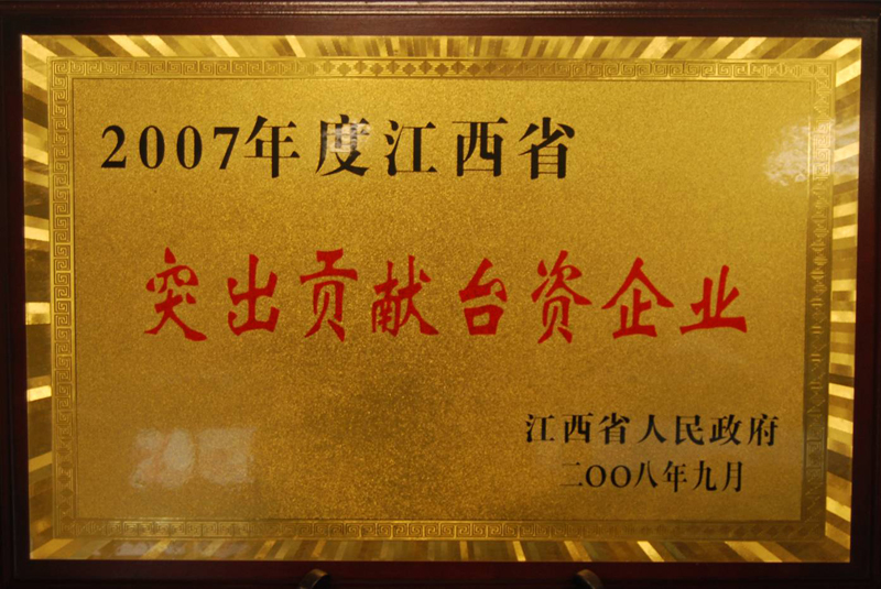 江西省突出貢獻(xiàn)臺資企業(yè)（江西亞東）