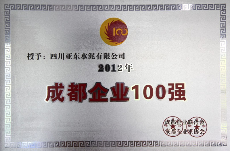 成都企業(yè)100強(qiáng)（四川亞東）
