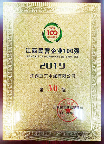 江西民營企業(yè)100強（江西亞東）
